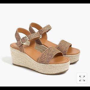 cheetah platform espadrille